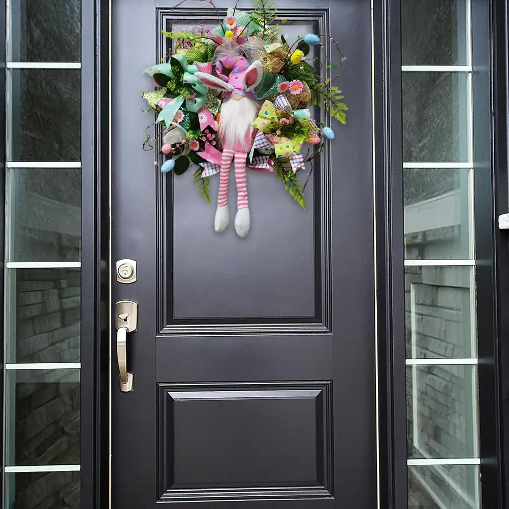 

Easter Bunny Wreath 50*40cm Easter Bunny Funny Rabbit Cartoon Bunny Shape Cute Decoration Ornaments Decorative Items For Home