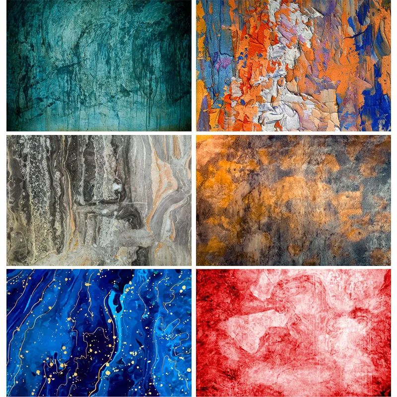 

ZHISUXI Vinyl Custom Photography Backdrops Props Colorful Marble Pattern Texture Photo Studio Background 201125DFS-01
