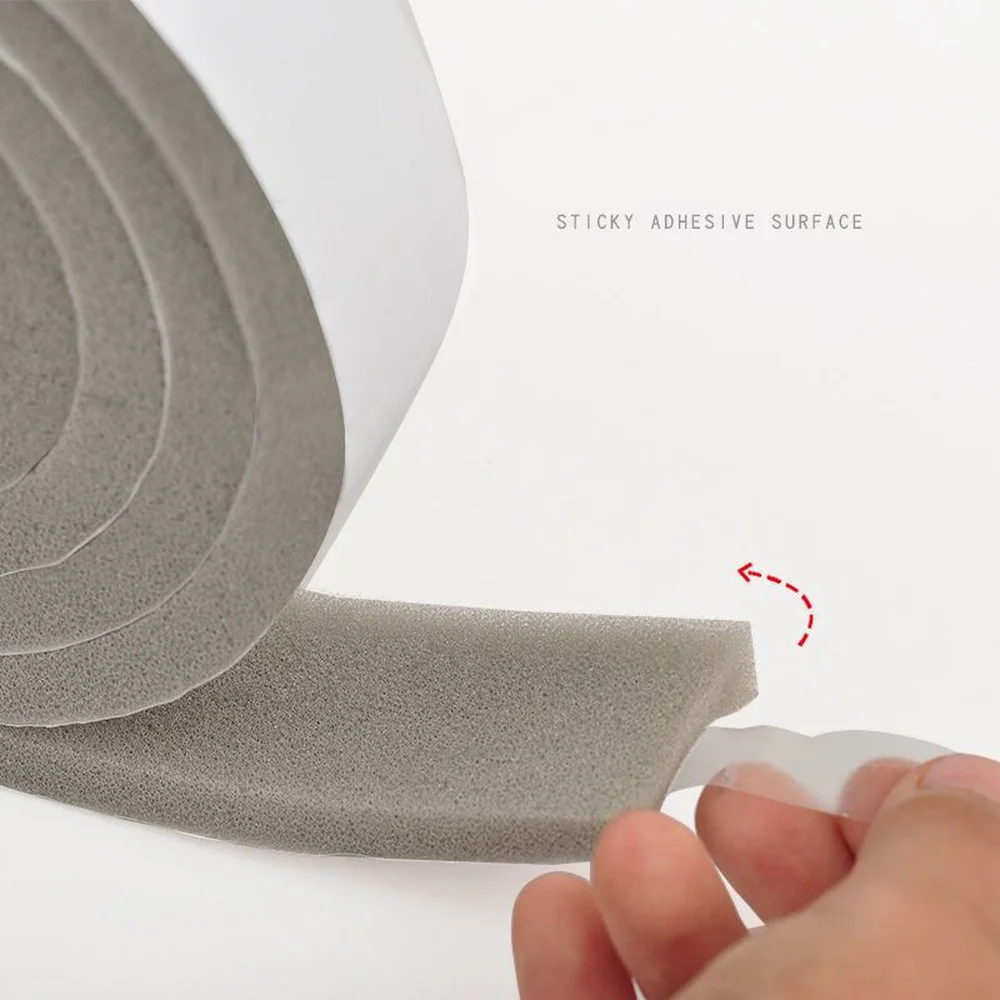 Самоклеящаяся поролоновая лента 4 м дверная Звукоизоляционная акустическая