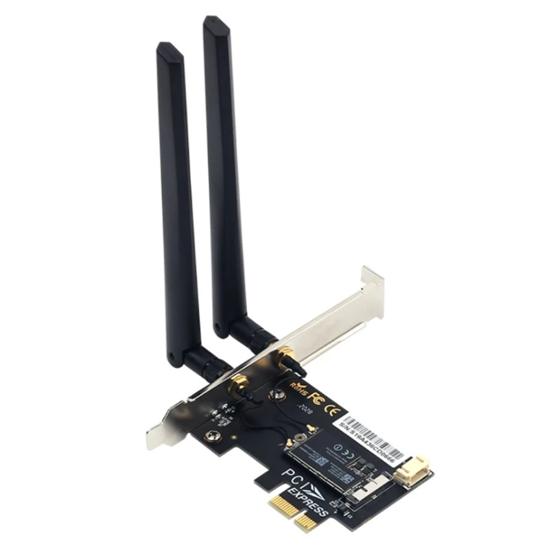 

2.4G/5.0G Dual-Band PCIe Wireless WiFi Network Receiver Network Card Adapter New BCM94360CS2 for Desktop PC 1200Mb