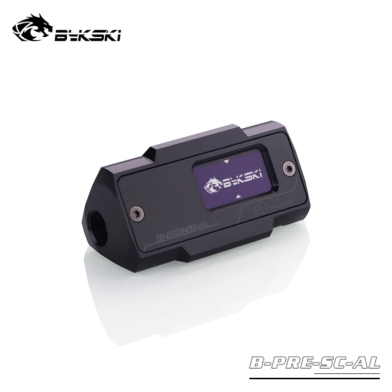 BYKSKI G1/4 ''радиатор термометр манометры кулер для воды OLED цифровой дисплей