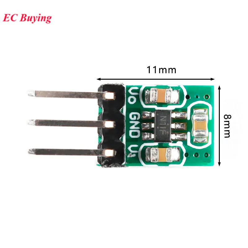 5pcs Mini DC-DC Automatic Buck Boost Regulated Step Down/Up Power Module 1.8V 3V 3.7V 5V to 3.3V Low Noise Regulated Charge Pump images - 6