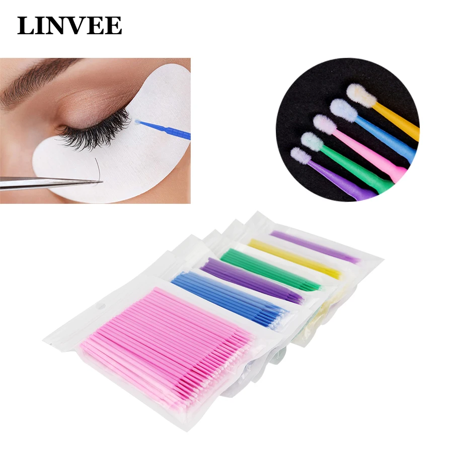 100/300 шт. маникюрные кисти для наращивания ресниц|Накладные ресницы| |