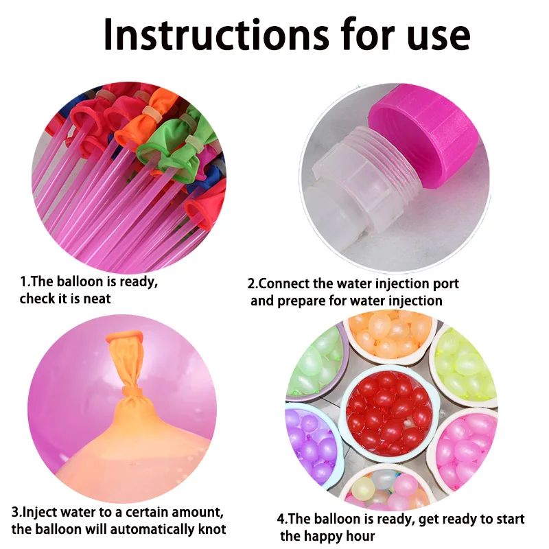 111 водные шары поло с наполнителем быстрый легкий набор латексные водяной бомбой