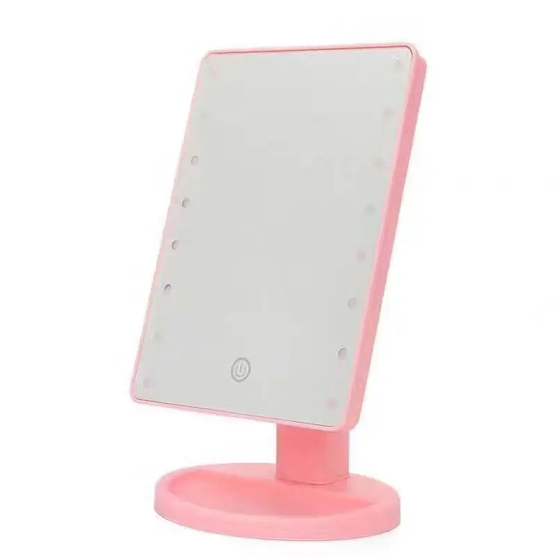 Free makeup Mirro DW with cosmetic 16 LEDs tactile switch dimming battery's support for travel D | Красота и здоровье