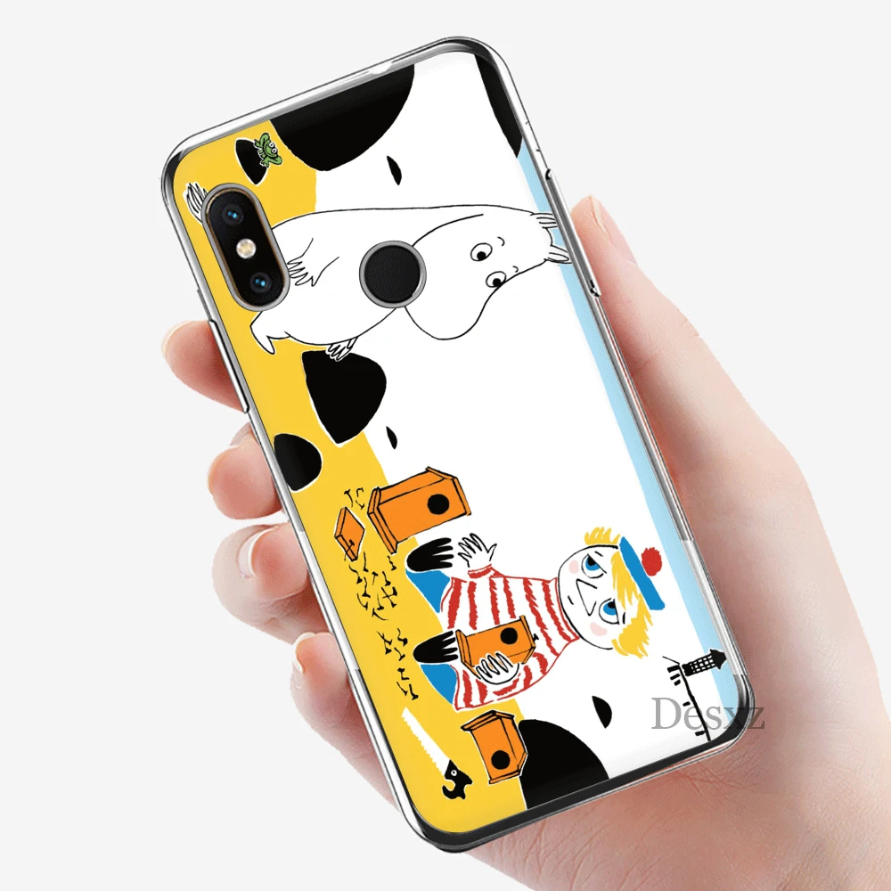 Мобильный телефон чехол для Xiaomi mi 6 8 A2 Lite A1 5X 6X F1 9 9SE SE MAX 3 A3 CC9 CC9E 9T Mix 2S moomin cartoon hippo |