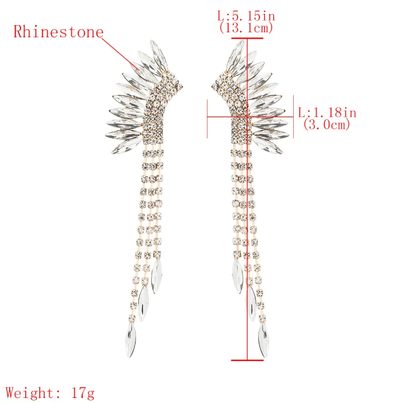 Висячие серьги Find Me в богемном стиле Стразы для женщин длинные висячие из сплава