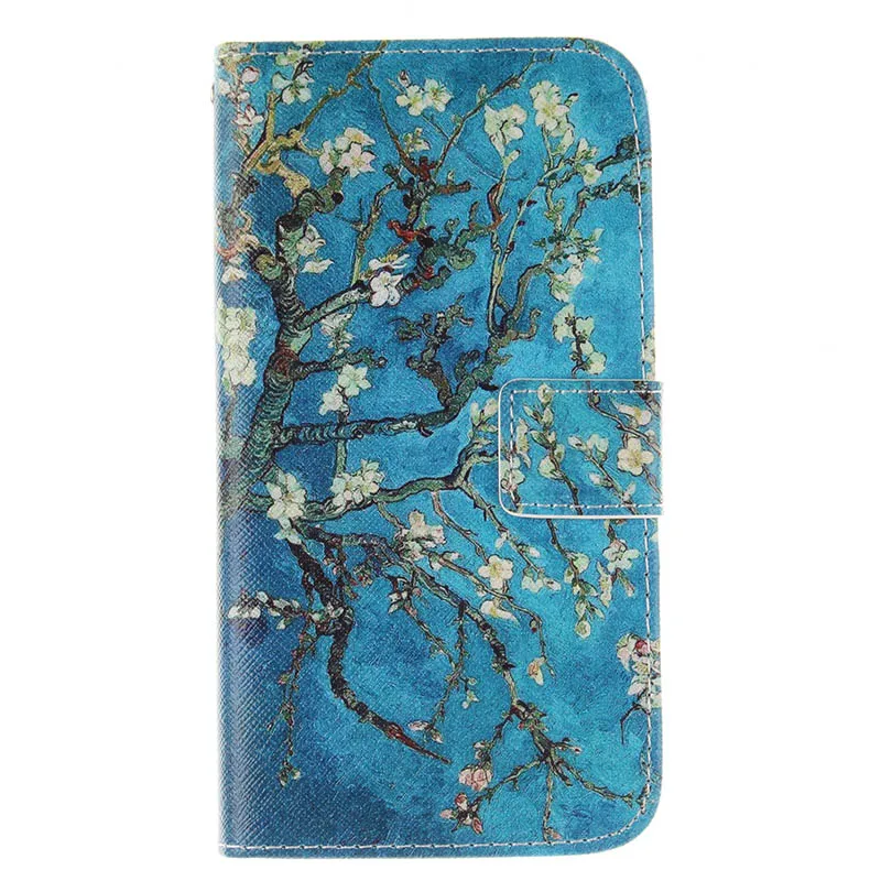Чехол для samsung Galaxy S8 S9 J4 J6 J3 J7 J8 A6 A8 плюс J120 J320 J510 A320 A520 A310 из искусственной кожи, сумка-чехол для телефона чехол s B42 - Цвет: Apricot Tree