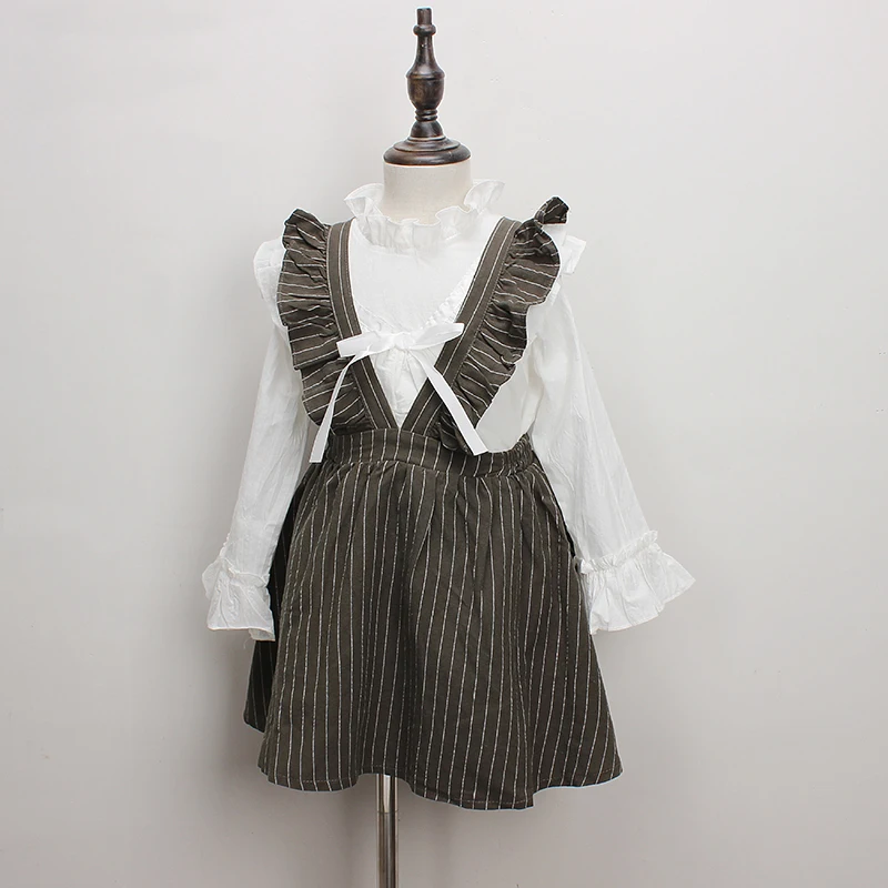 weLaken Sleeveless Solid Color Dress For Toddler Girls New Fashion Ruffles Design 2 Colors Strap Dresses Children's Clothes | Детская