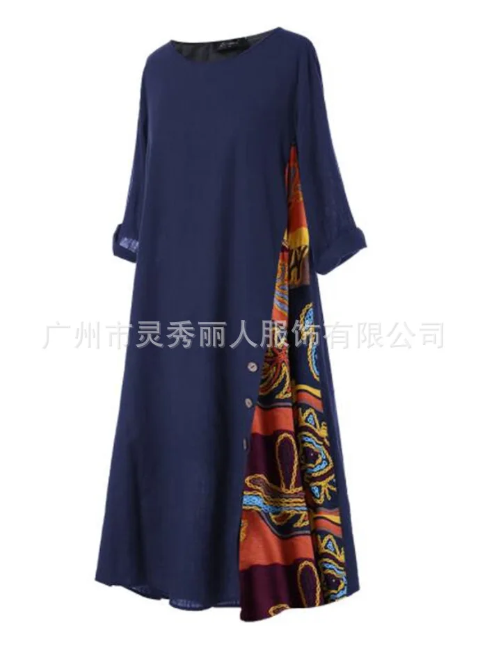 

French Spring Women Muslim Dress Kaftan Maxi Long Vestidos Islamic Eid Mubarak Abaya Sundress Robe Plus Size Moroccan Kaftan