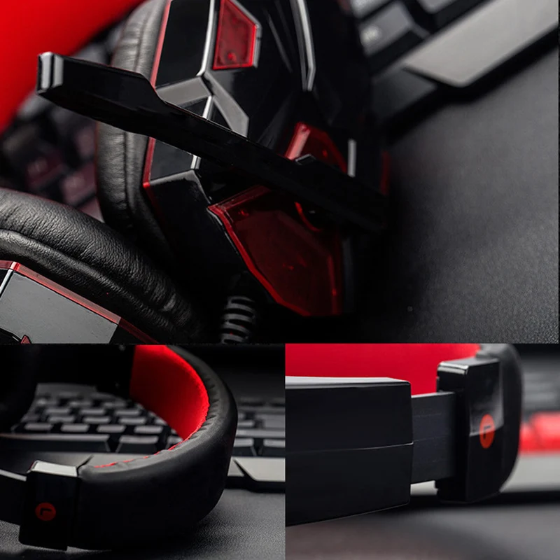 

Gaming Headset Stereo Headphone with Noise-cancelling Microphone for PC Computer Phone H-best