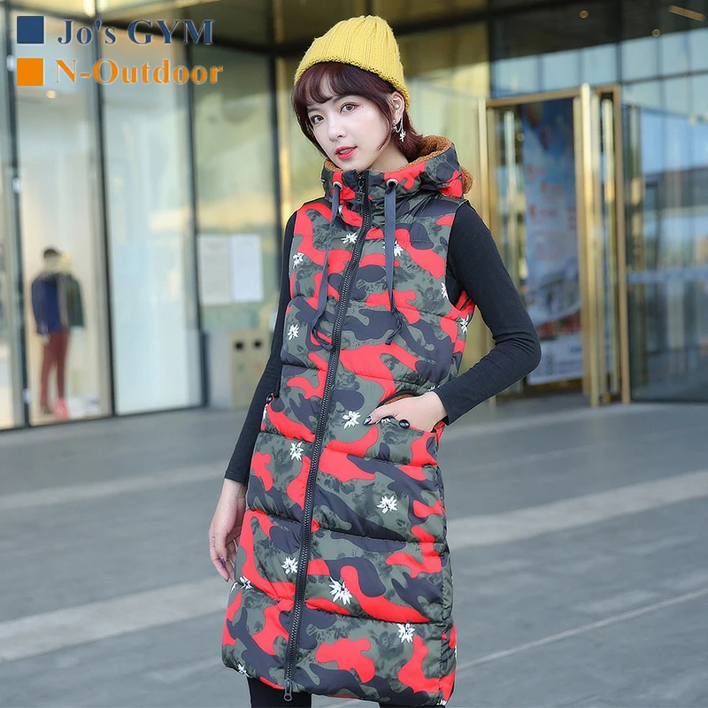 Outdoor Military Fashion Camouflage Vest Women Warm Breathable Thicken Long Camo Style Soft Comfortable Casual Sports Vests | Спорт и