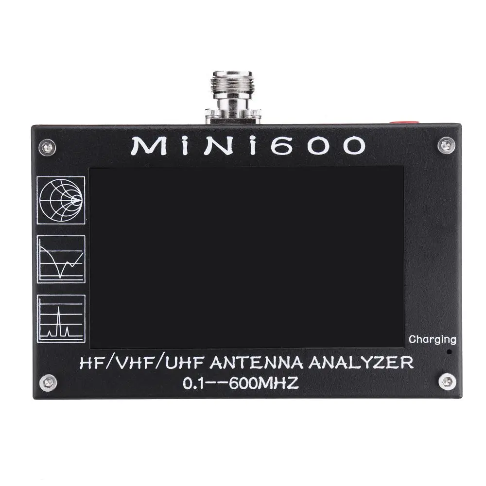 Mini600 4,3 дюймов ЖК-дисплей HF VHF UHF анализатор антенны 0,1-600 МГц измеритель коэффициента стоячей воды 1,0-1999 5 V/1.5A для радио C6-007