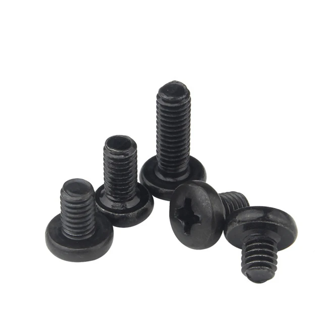 100 шт. международный стандарт M3 M4 метрический резьбовой черный стальной