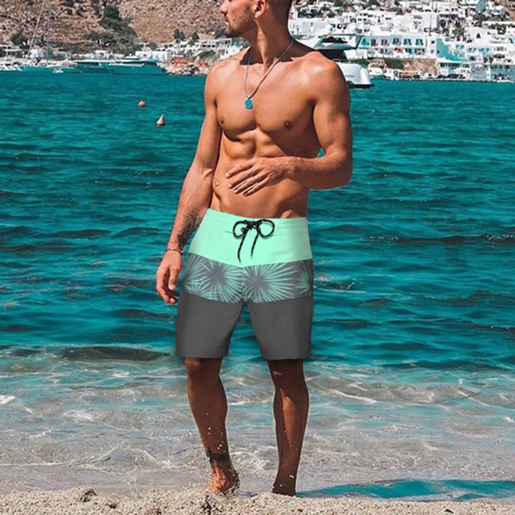 Плавательные трусы купальник мужские быстросохнущие пляжные шорты плавательные