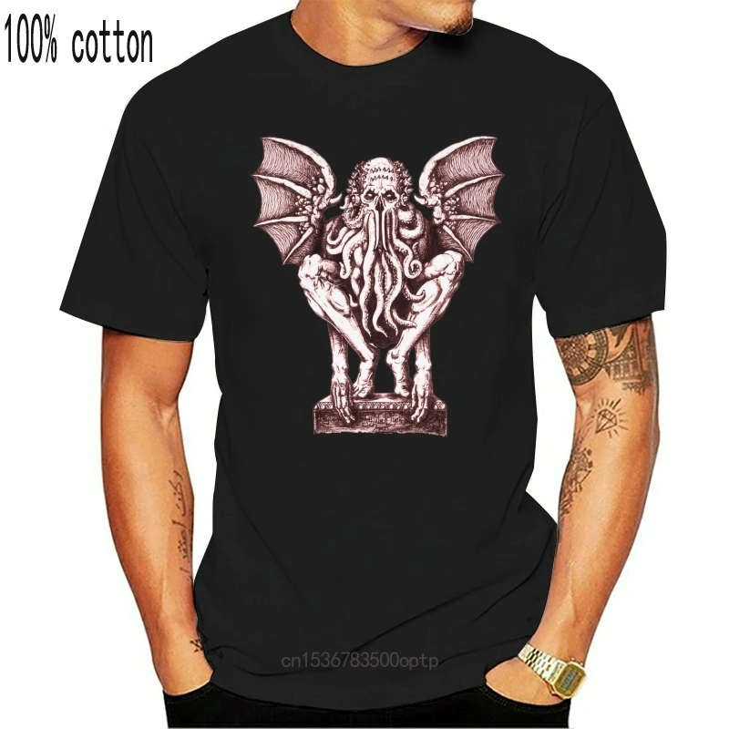 

New BAPHOMET CTHULHU T-SHIRT - Call Wars H. P. Lovecraft Miskatonic Arkham T-Shirt