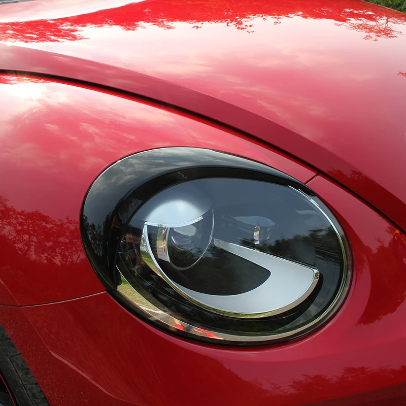 2 шт. декоративные наклейки для автомобильных фар Volkswagen Beetle 2012 2013 2014 2015 2016 2017