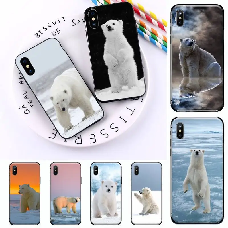

Polar bear cute animal Phone Case For iphone 12 11 13 7 8 6 s plus x xs xr pro max mini