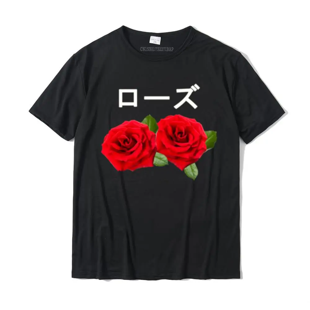 

Aesthetic Rose With Japanese Text Hoodie Vaporwave Gift Camisas Hombre T Shirt Tops & Tees Popular Cotton Europe Printed Male