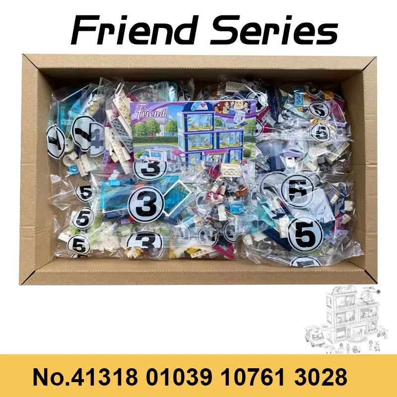 Друзья 41318 сердце озеро город больница скорой помощи вертолет Растяжитель