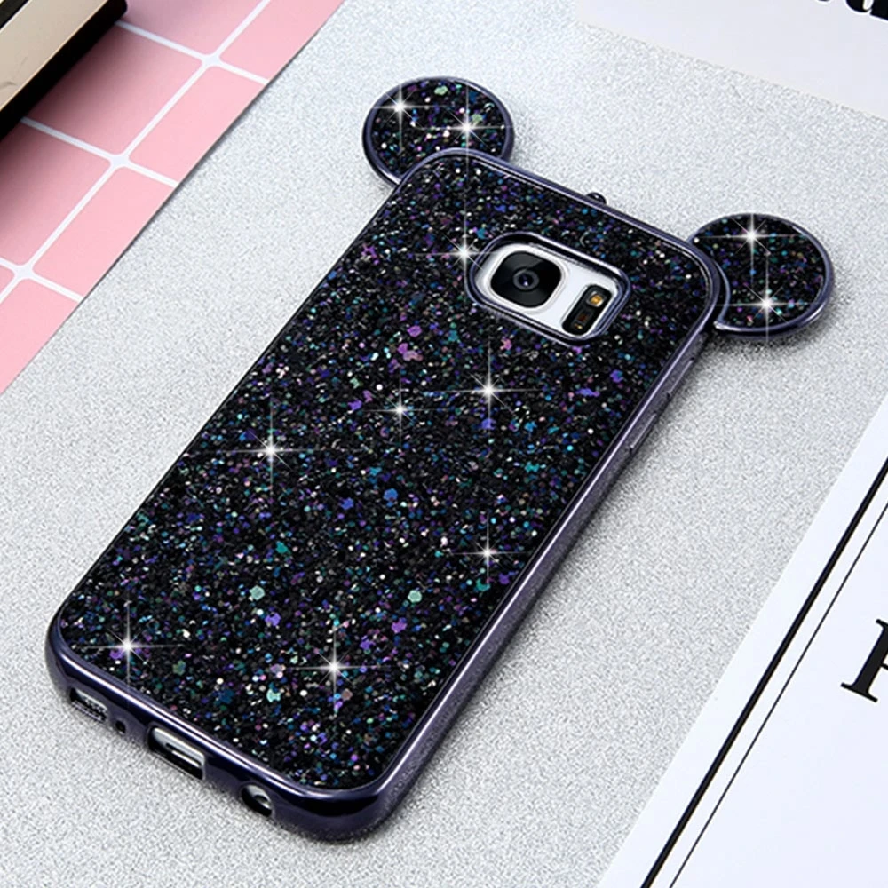 Роскошный мультяшный чехол LAPOPNUT с объемными ромбовидными ушками мыши тонкий