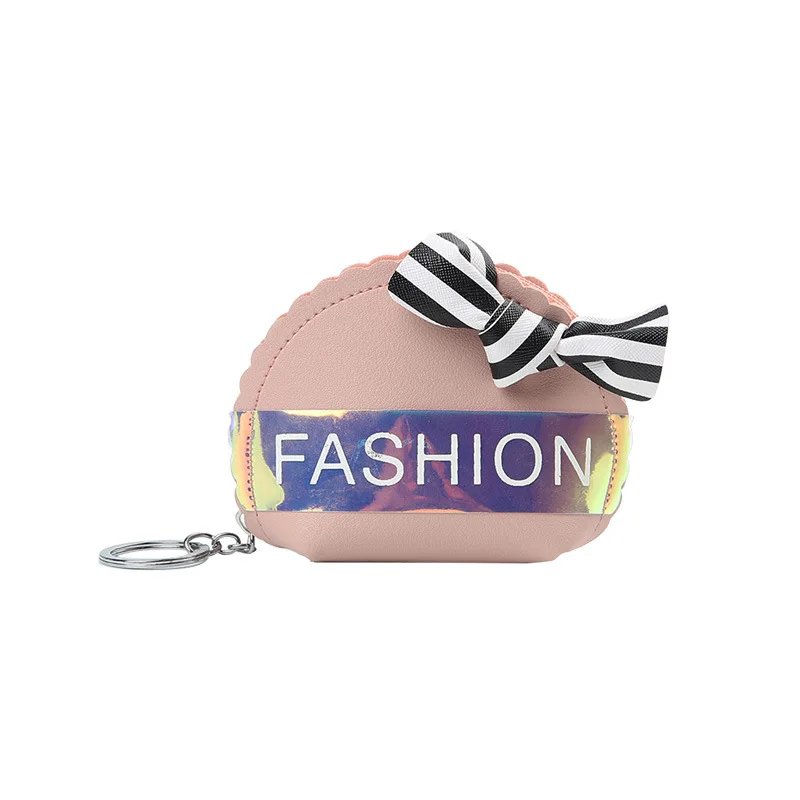 Модные креативные брелки для ключей с лазерным покрытием из искусственной кожи