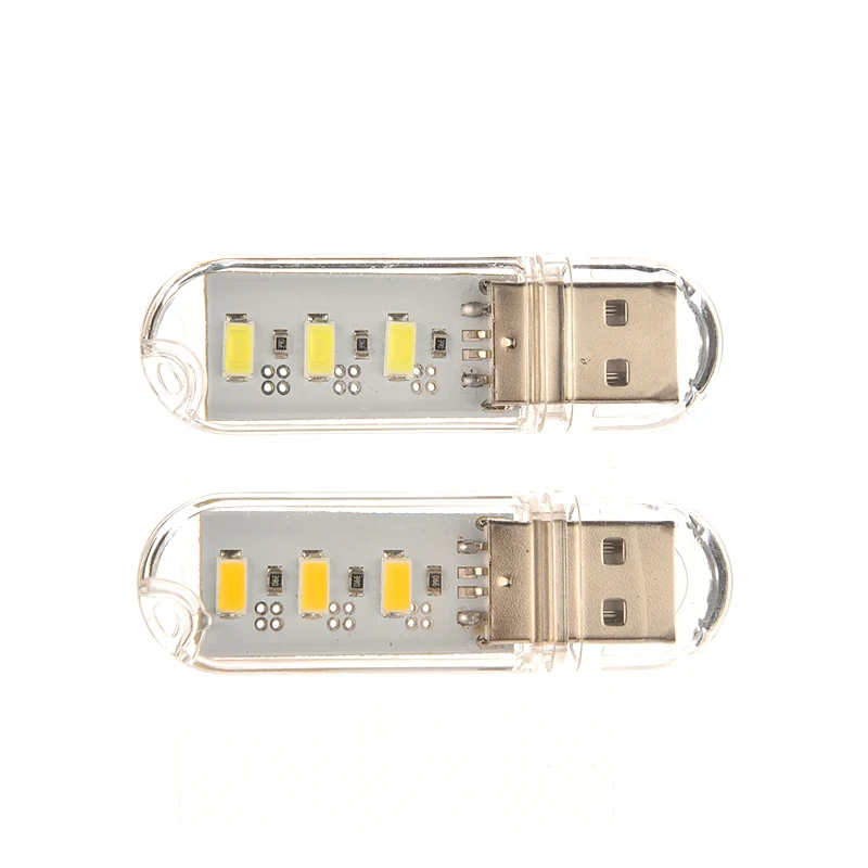 Теплый белый USB светодиодный ночной Светильник компьютер Тетрадь мобильный