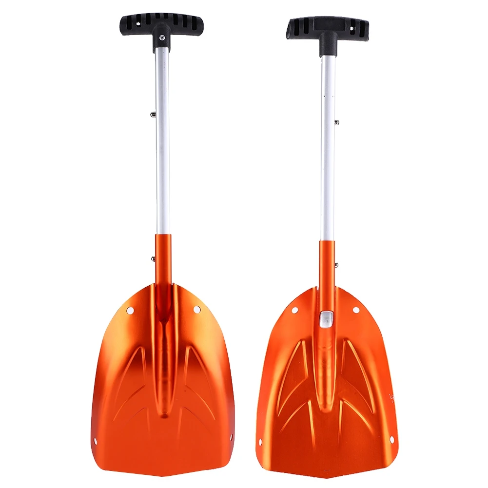 

Aluminum Alloy Multi-purpose Detachable Telescopic Winter Snow Ice Shovel Outdoor Kit Garden Camping Tool Orange