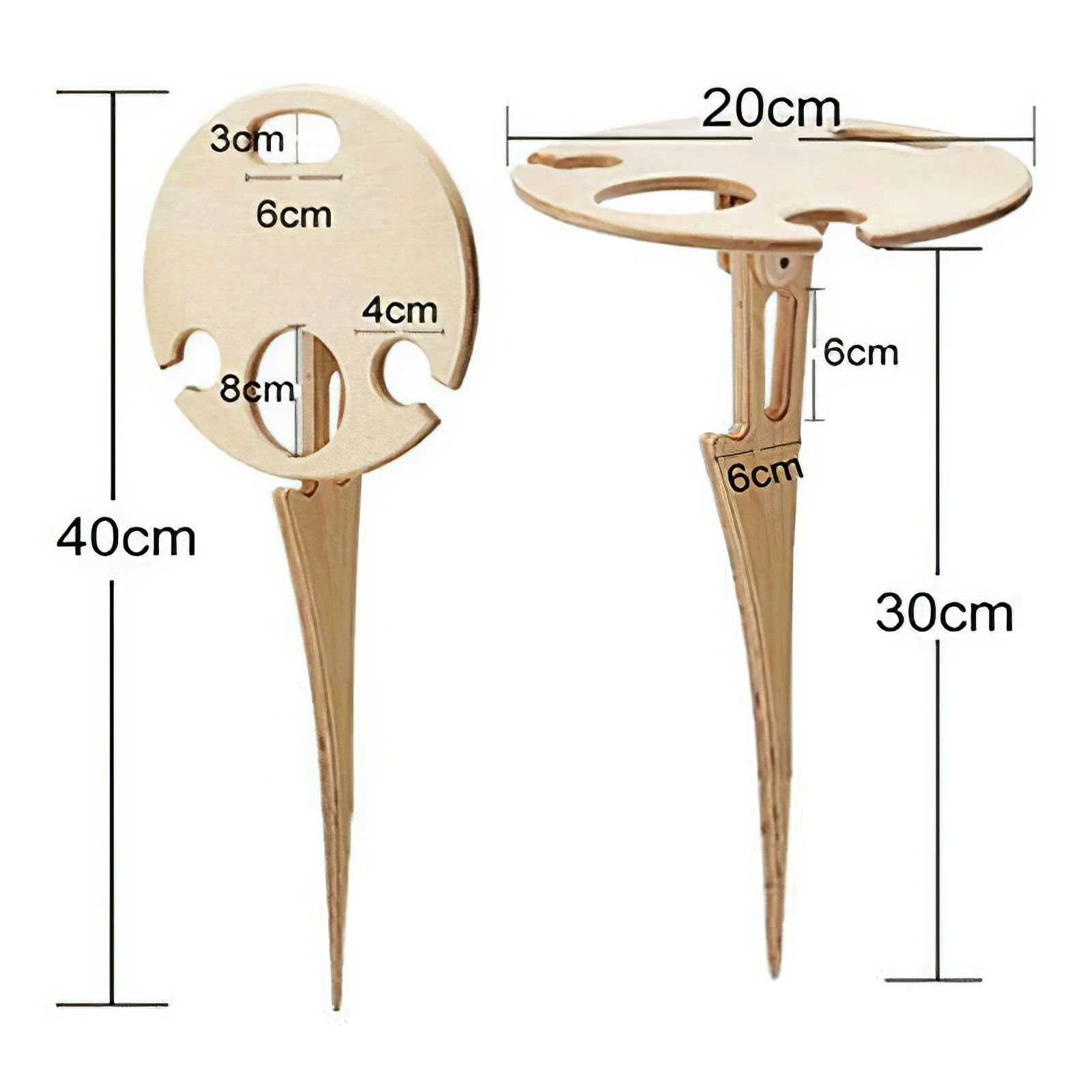 

Outdoor Portable Foldable Wine Table With Round Desktop Mini Wooden Easy To Carry Rack Picnic Party Travel Tools Dropshipping