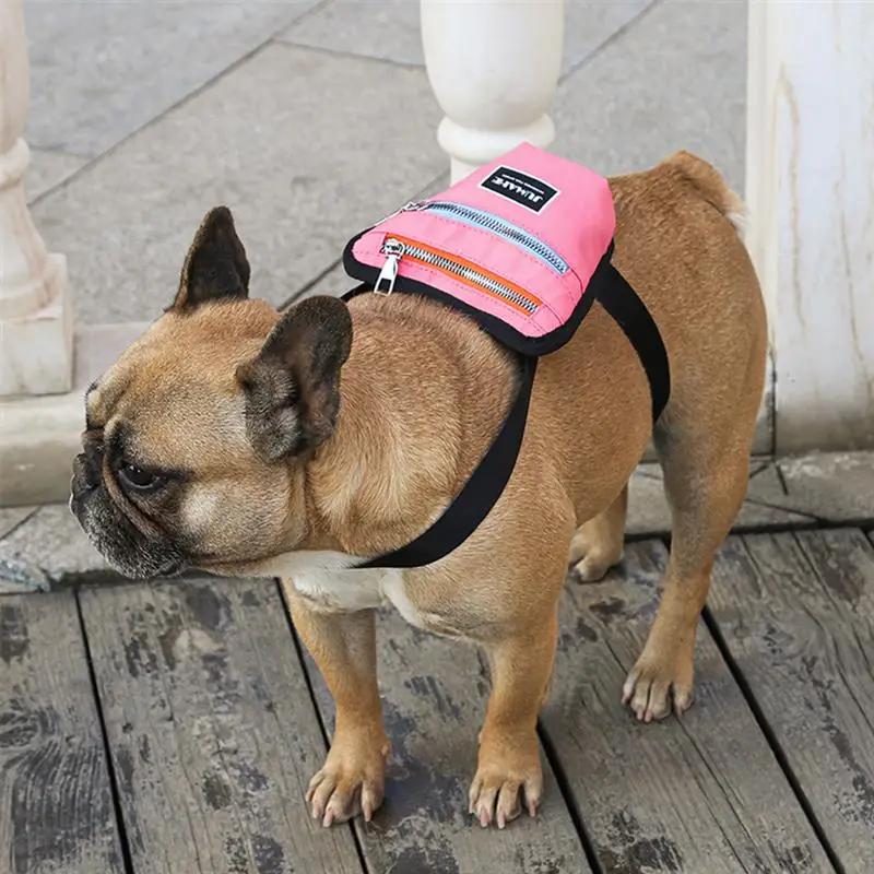 

Nylon Backpack For Pet Dog With Harness Leash Backpack Fashionable And Durable Travel Backpacks For Dogs Outdoor Supplies