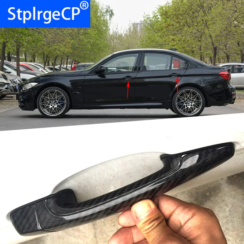 For BMW M3 F80 2009 2010 2011 2012 2013 2014 2015 2016 2017 2018 Accessories 100% real carbon fiber Auto outer door handle cover