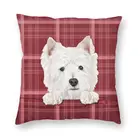 Наволочка для подушки West Highland White Terrier Dog, декоративная наволочка для дивана, квадратная наволочка 40x40