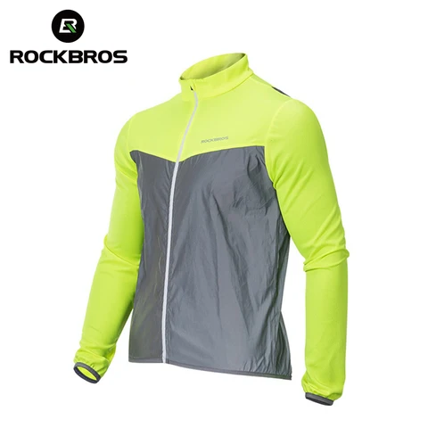 Ветрозащитный велосипедный жилет ROCKBROS, дышащая Светоотражающая куртка из полиэстера, одежда для безопасности, без рукавов, для горных и шоссейных велосипедов