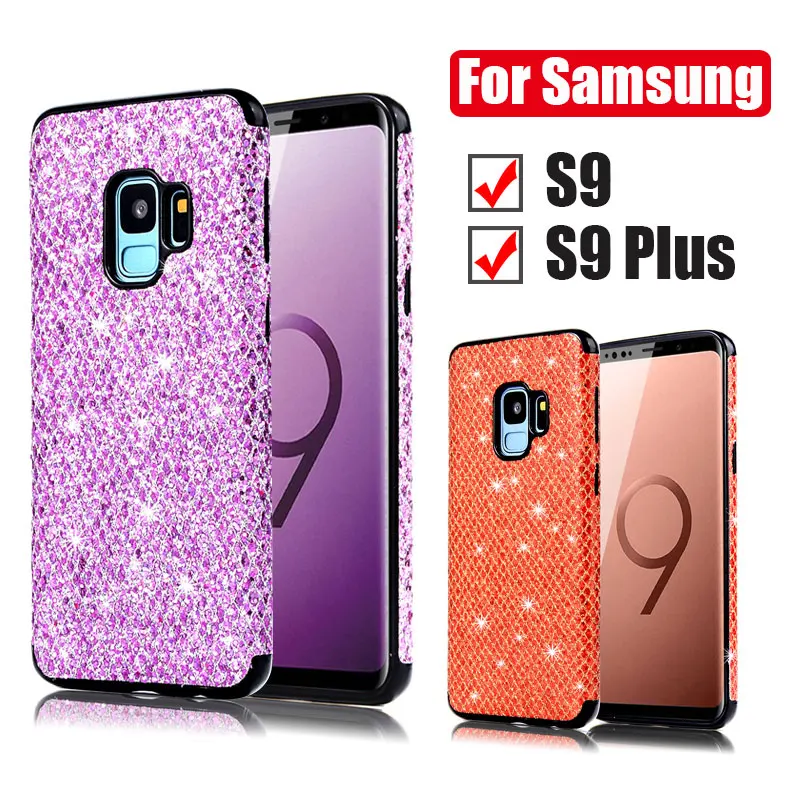 Чехол для samsung Galaxy 9S S9 Plus S9Plus блестящий чехол s Samsun S 9 тонкий бампер телефона
