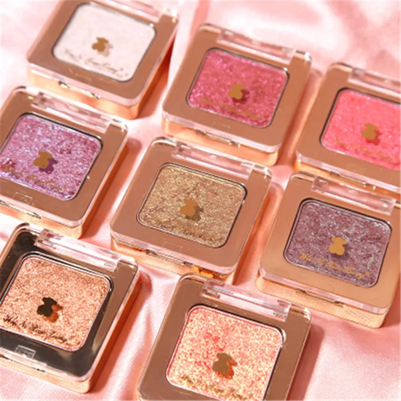 

Diamond Eyeshadow Makeup Fluorescent Diamond Monochrome Eye shadow Waterproof Luminous Glitter Cosmetics Eye Makeup Tools