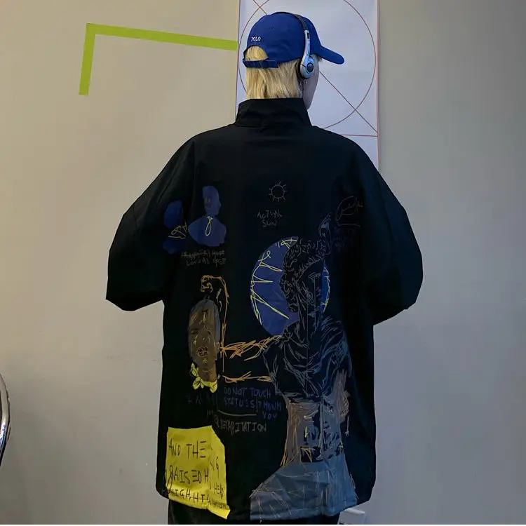 

Couple's autumn printed Jacket Women's loose jacket