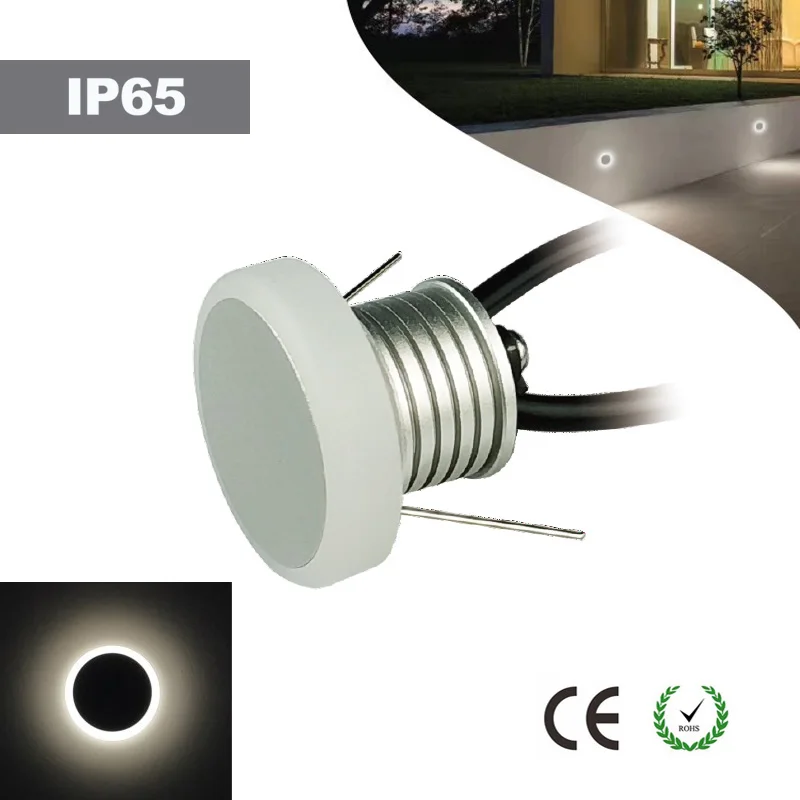 IP65 мини встраиваемый настенный светильник 12 в 1 Вт Светильник потолочный для