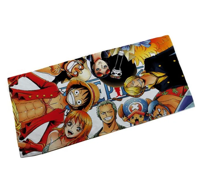 One Piece Новинка Горячая Распродажа мультфильм аниме одна деталь Луффи Dragon Ball Наруто игра PUBG супермягкий впитыватель волокно полотенце - Цвет: One Piece