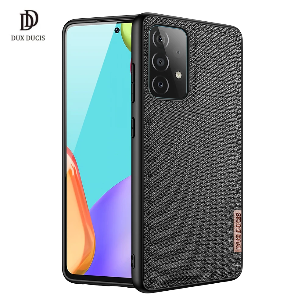 

Fino Series For Samsung Galaxy A52 5G/4G Case WovenFabric Protecting Case Anti-Shock Original Slim Design чехол на самсунг A52S