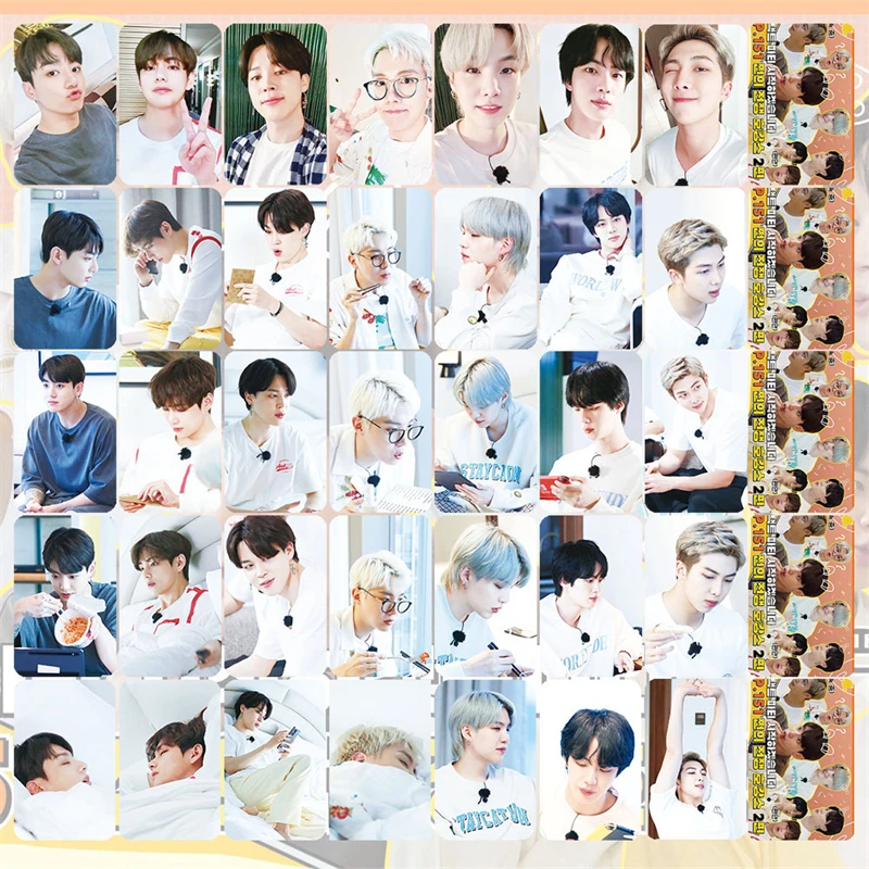 

7PCS/SET KPOP Bangtan Boys Run151 Photocard JIMIN JIN SUGA Jungkook Double-Sided LOMO Cards Postcard For Fans Collection J69