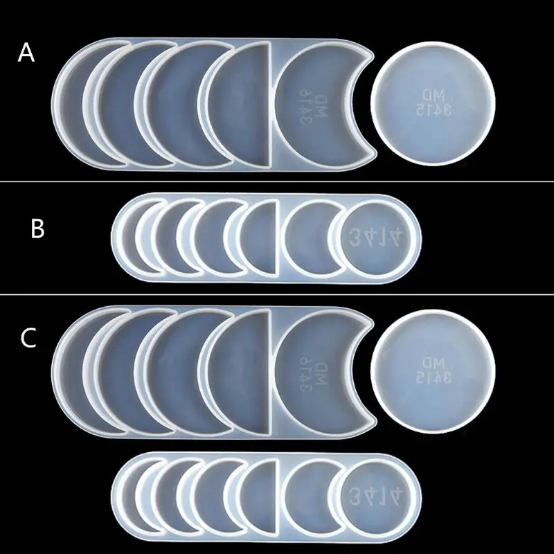 

Lunar Eclipse Resin Mold Astronomy Crescent Moon Phases Silicone UV Resin Mold