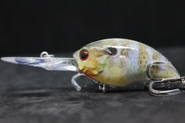 HC733X409 wLure 11g 8.5cm Deep Water Real Skin Painting Tight Floating Crankbait Cutting Blade Treble Hooks Fishing Lures HC733 - Цвет: HC733X409