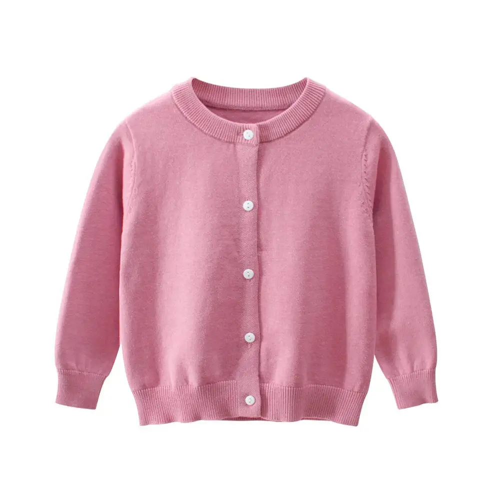 C&aacute;rdigan de punto de manga larga para ni&ntilde;a peque&ntilde;a, su&eacute;ter para ni&ntilde;o peque&ntilde;o, uniformes escolares con bot&oacute;n, c&aacute;rdigans de punto s&oacute;lido, ropa para ni&ntilde;o-5
