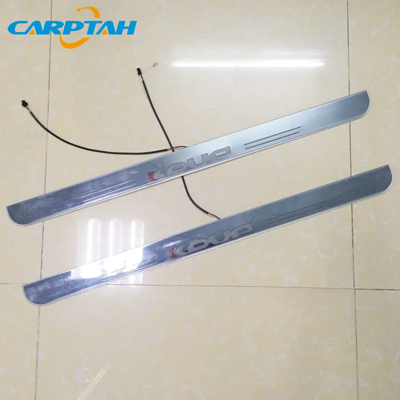 CARPTAH 2 шт. отделкой педаль автомобиля внешние Запчасти светодиодный порога