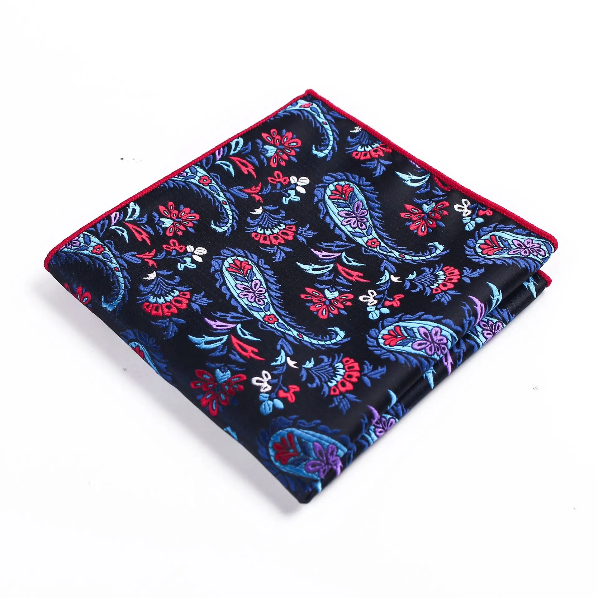 

Sitonjwly Pocket Square for Men Paisley Floral Jacquard Hankies Men's Suits Handkerchief Women's Pocket Towel Custom Logo