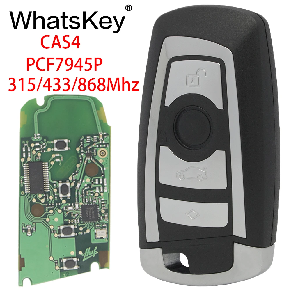Смарт ключ WhatsKey для BMW 1 2 3 5 6 7 серий X3 X4 M3 M4 F20 F10 F30 без аккумулятора 315/433/868 МГц