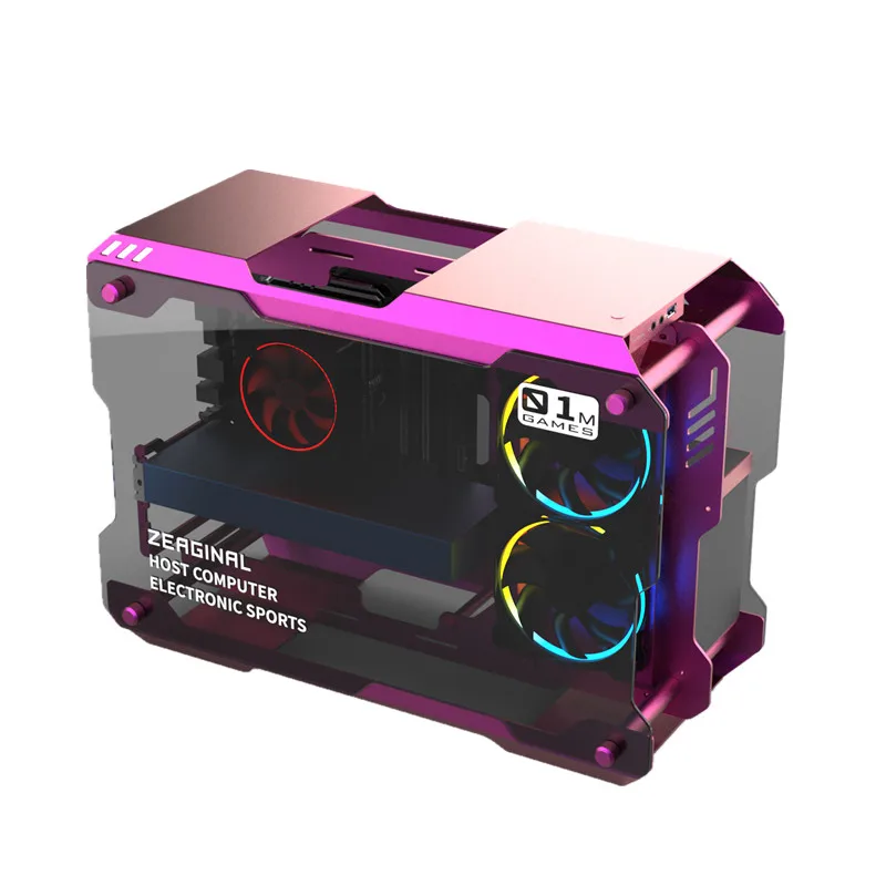ZEAGINAL ZC 01M MATX чехол ITX PC геймера винограда горшок для водяного охлаждения DIY Петля