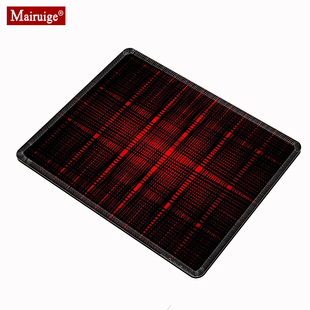 

Gamer Mousepad 20x18cm Black and Red Mouse Pad Small Cloth Gamer Speed Gaming Desk Mat Custom for Laptop Table Pads Office Pads