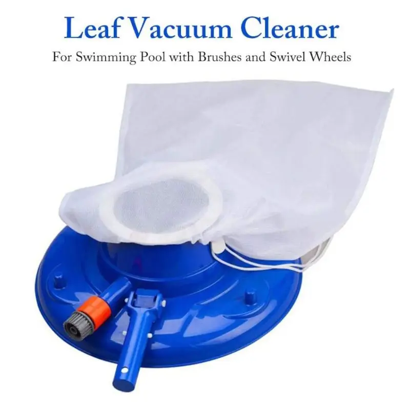 

Swimming Pool Suction Vacuum Cleaner Leaf Eater Gulper with Brushes Bag Wheel