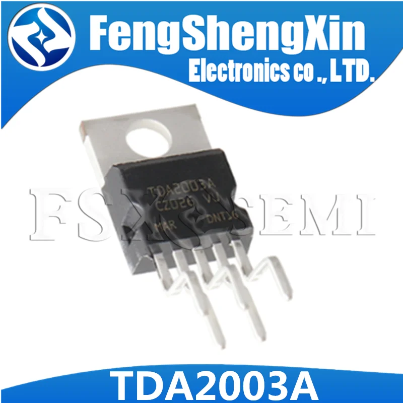 10pcs/lot TDA2003 TDA2003A TDA2003AV TO-220-5 Integrated circuit amplifier IC